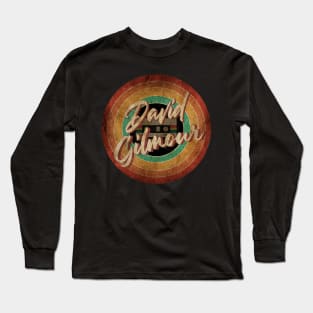 David Gilmour Vintage Circle Art Long Sleeve T-Shirt